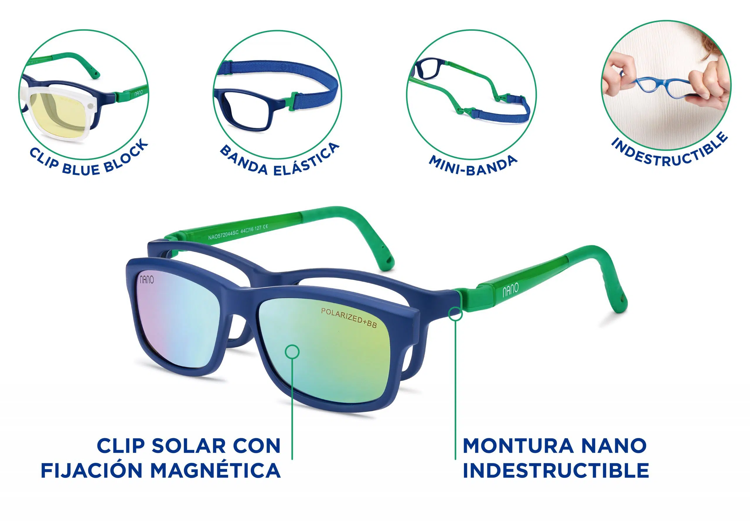 Clip. Gafas sol niños | NanoVista