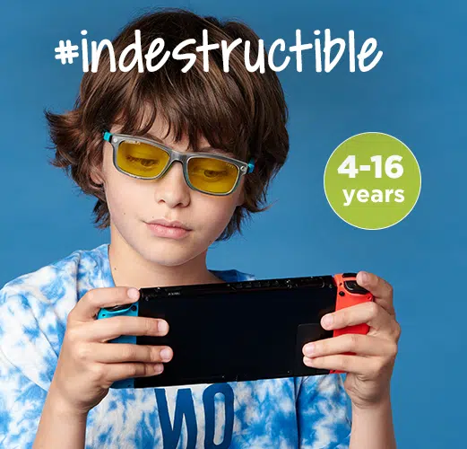 Indestructible and flexible glasses for kids